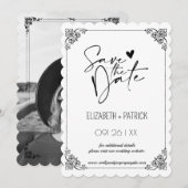 Invitation Classique minimaliste, votre photo d'amour  (Devant / Derrière)