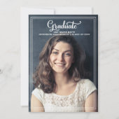 Invitation Classique Moderne Design élégant Élégant Photo Gra (Devant)