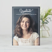 Invitation Classique Moderne Design élégant Élégant Photo Gra (Debout devant)