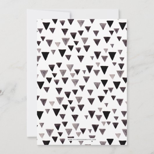 Invitation Classique Moderne Design élégant Élégant Photo Gra (Dos)