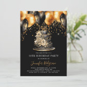 Invitation Classique Moderne Élégant 50e anniversaire (Debout devant)