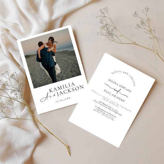 Invitation Classique Moderne | Élégant Minimaliste | Modifiab