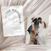 Invitation Classique moderne le Mariage photo Arch