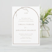 Invitation Classique moderne | Mariage officiel (Debout devant)