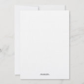 INVITATION CLASSIQUE MONOGRAMME | CARTON D'INVITATION DE MARI (Dos)