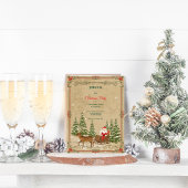Invitation Classique Noël Nostalgique Vintage 