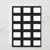 Invitation Classique Noir Blanc Simple Classic Graduation (Dos)