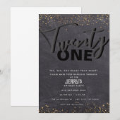 Invitation classique noire (Devant / Derrière)