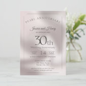 Invitation Classique Perle 30e anniversaire de mariage (Debout devant)