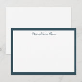 Invitation Classique Personnalisé Bleu foncé (Devant / Derrière)