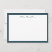 Invitation Classique Personnalisé Bleu foncé (Devant)
