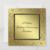 Invitation Classique pour les Noces d'Or de 50 ans (Devant)