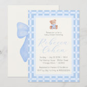 Invitation classique pour une baby shower sur le t (Devant / Derrière)