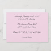 Invitation Classique pour une Fête d'Anniversaire (Dos)