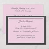 Invitation Classique pour une Fête d'Anniversaire (Devant / Derrière)