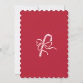 Invitation classique pour une fête de Noël (Dos)