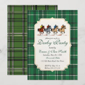 Invitation classique pour une soirée Kentucky Derb (Devant / Derrière)