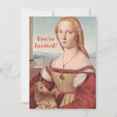 Invitation Classique Raphael Lady et Unicorn (Devant)