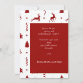 Invitation Classique Renne de Noël (Devant)