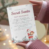 Invitation Classique Secret Père Noël Noël Party