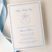 Invitation Classique Simple Ohé Garçon Élégant Shower