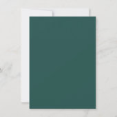 Invitation Classique Vert Or 50e Anniversaire de Mariage (Dos)