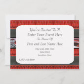 Invitation classique vintage de partie de voitures (Dos)