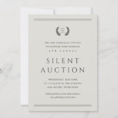 Invitation Classique Votre Logo Ici Enchère Silencieuse d'Obj (Devant)