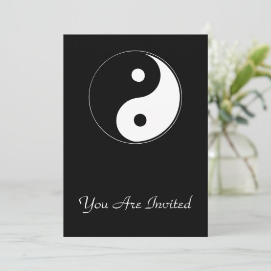 Invitation Classique Yin Yang (Debout devant)