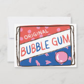 Invitation Classroom Valentine; Fun as a Pack of Bubble Gum (Devant)
