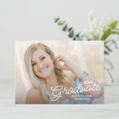Invitation Classy 2023 Graduation photo horizontale (Debout devant)