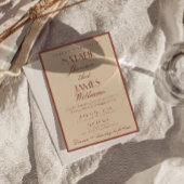 Invitation Classy Auburn Copper Old Money All In One Wedding