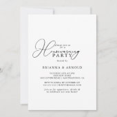 Invitation Classy Chic Minimalist House Party (Devant)