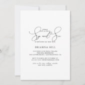 Invitation Classy Chic Minimalist Sip et voir (Devant)