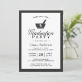 Invitation Classy Chic Pharmacy School Graduation Party (Debout devant)