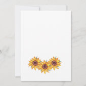 Invitation Classy Chic Sunflowers Botanical (Dos)