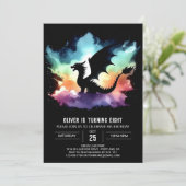 Invitation Classy Dragon Birthday (Debout devant)