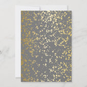 Invitation Classy Egypt Gold arrose gris anniversaire (Dos)