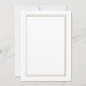 Invitation Classy Elegant Big Photo Mariage (Dos)
