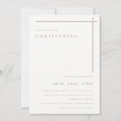 Invitation Classy Elegant Minimal Duky Typographie Christenin (Devant)