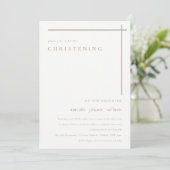 Invitation Classy Elegant Minimal Duky Typographie Christenin (Debout devant)