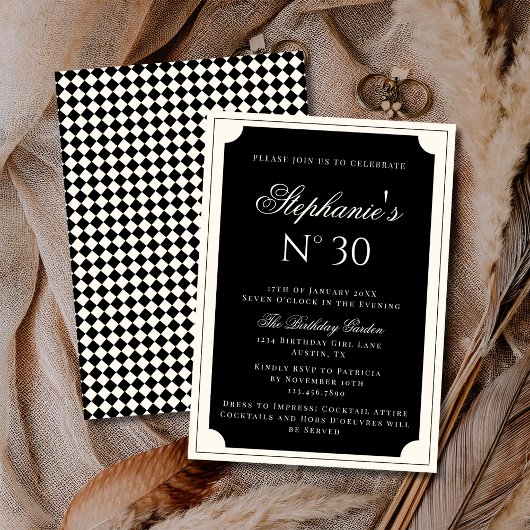 Invitation Classy Elegant Vintage Old Money Birthday Party