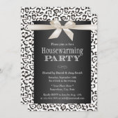 Invitation Classy Empreinte de léopard de neige (Devant / Derrière)