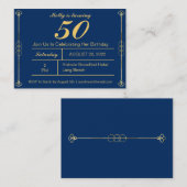 Invitation Classy Gold (Devant / Derrière)