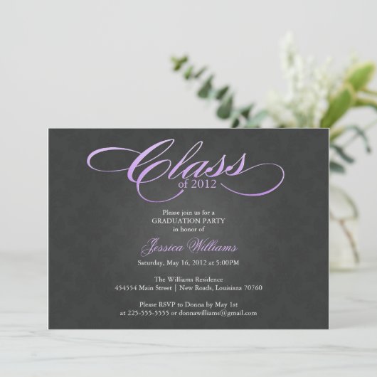 Invitation Classy Graduation (Debout devant)