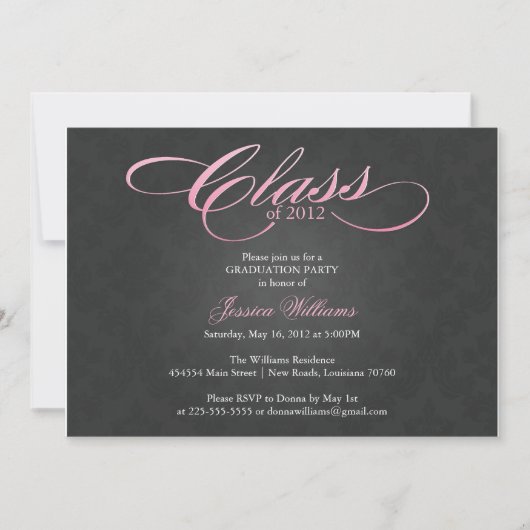 Invitation Classy Graduation (Devant)