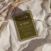 Invitation Classy Grassland Fancy Retro All In One Wedding