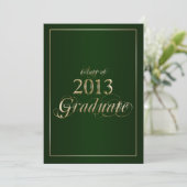 Invitation Classy Green and Gold 2013 (Debout devant)