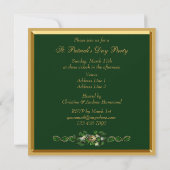 Invitation Classy Green & Gold St. Patrick's Day Party (Dos)