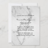 Invitation Classy Marble Retraite Party (Devant)